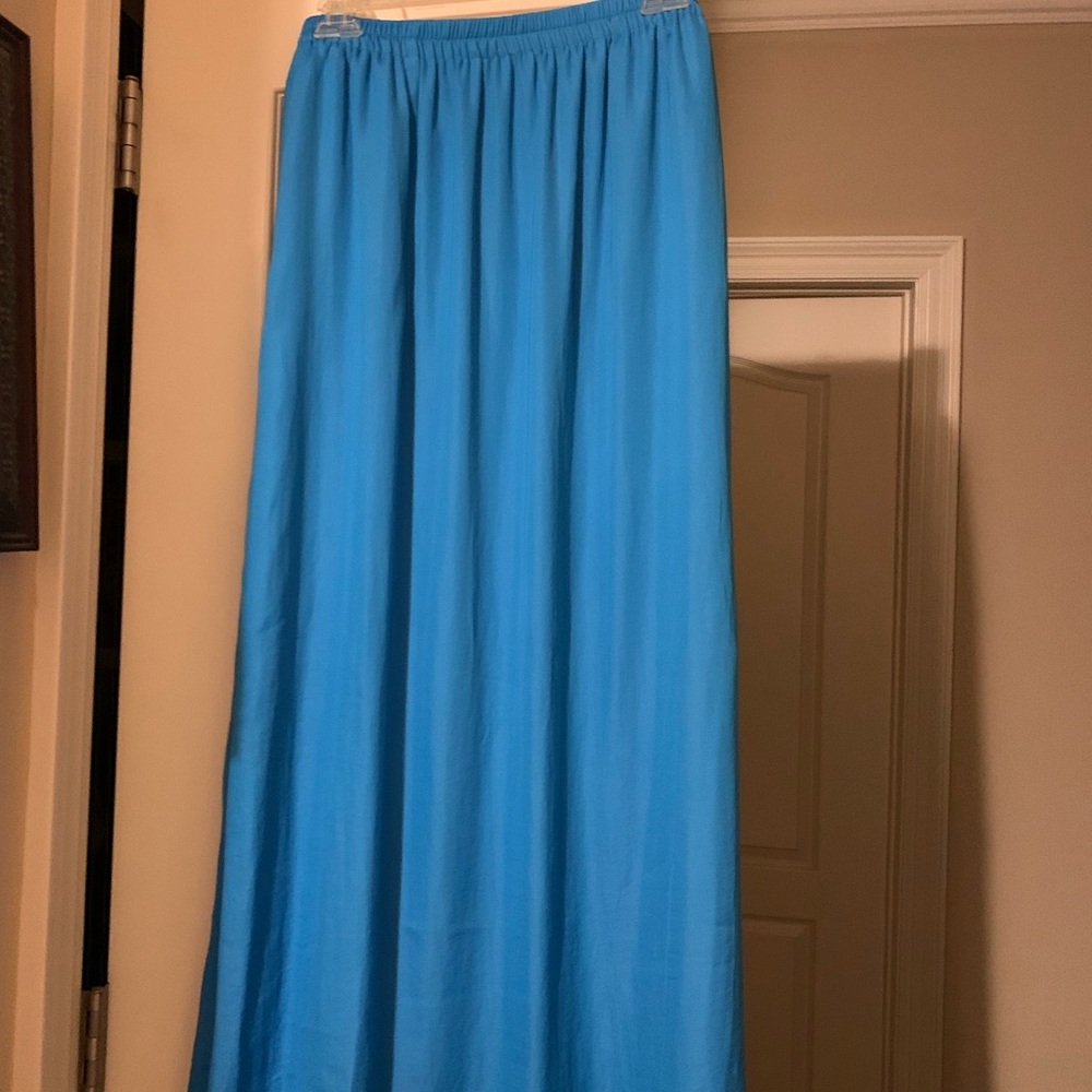 Loft Blue Maxi Skirt
